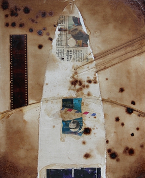  Coffee Collage on cotton | 37cm x 30cm | 1999