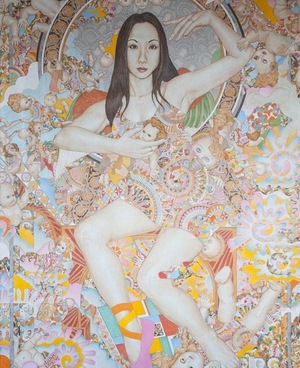  Hisako | egg tempera on canvas | 180 x 140cm | 2008