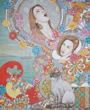  O.T. | egg tempera on canvas | 90cm x 75cm | 2009